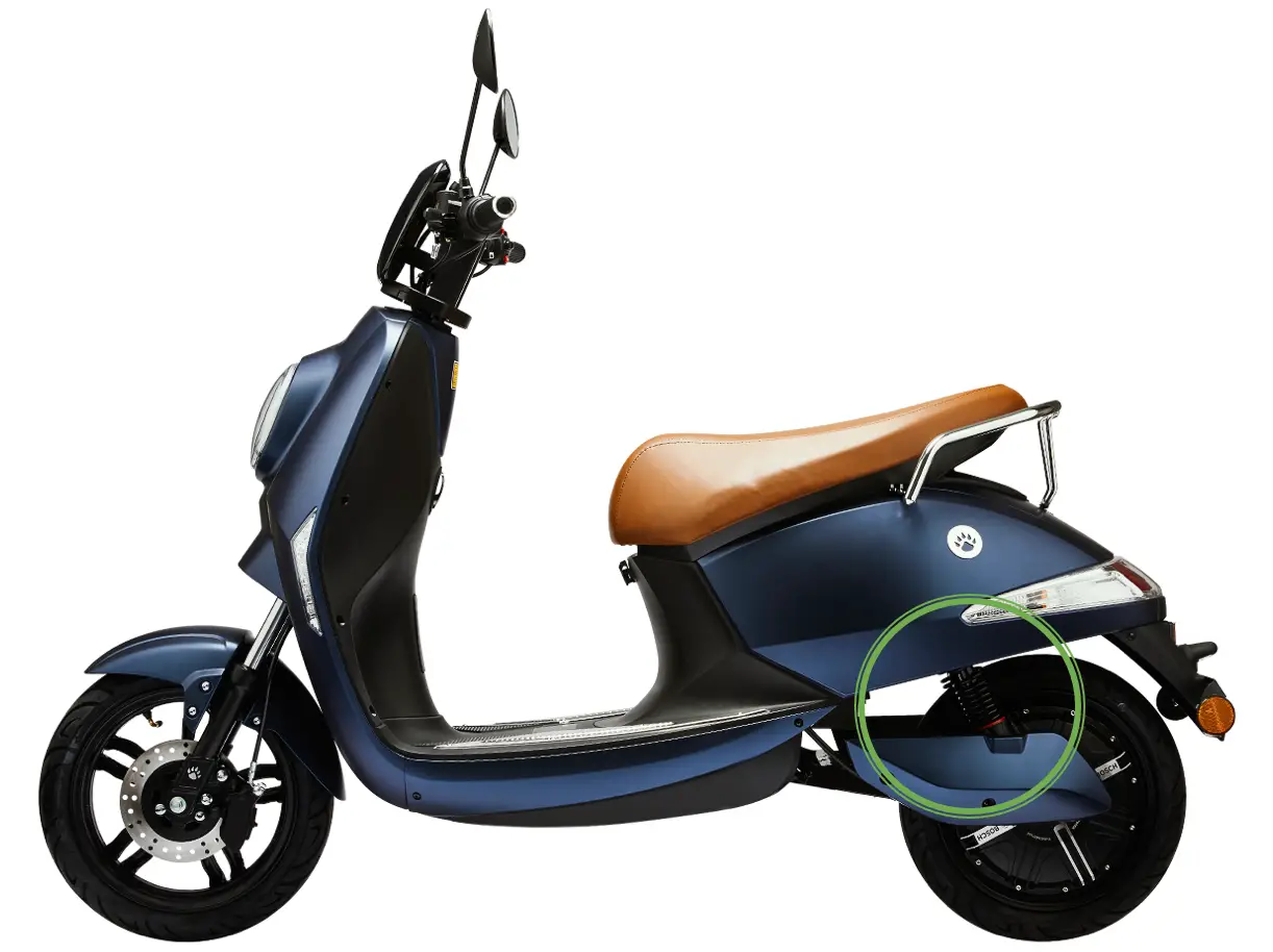 Schokdemper achter | Vässla Scooter ( Vässla 2)